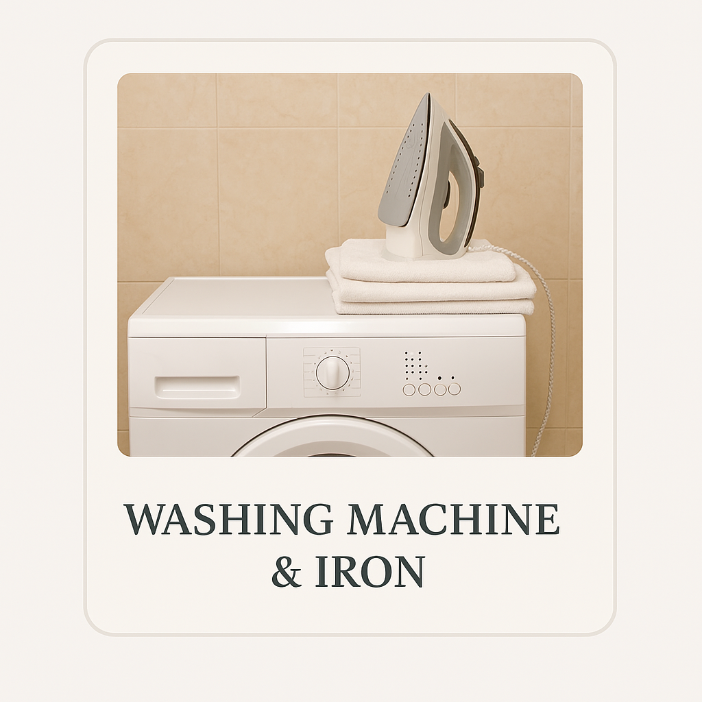 Washing machine and iron
