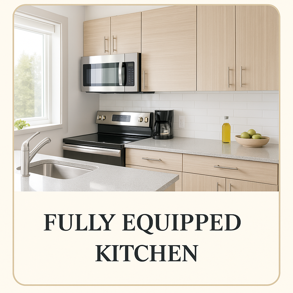 Fully Equipped Kitchen in apartments