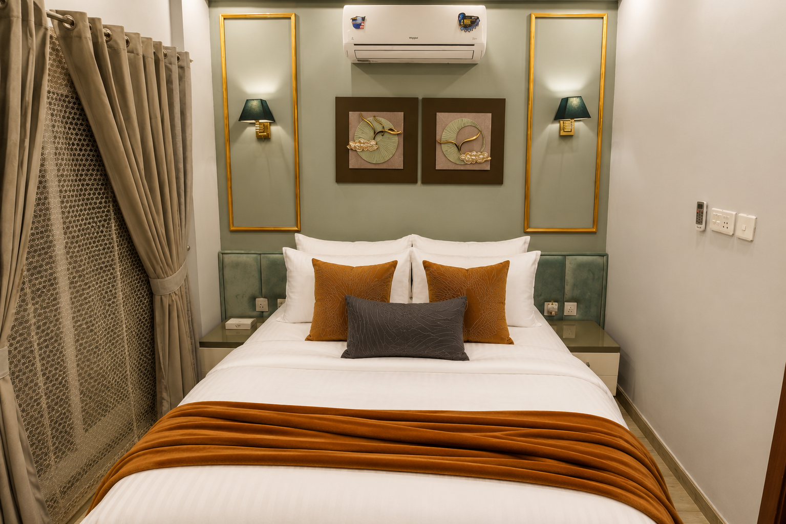 Bedroom in the premium private cottage in Murree