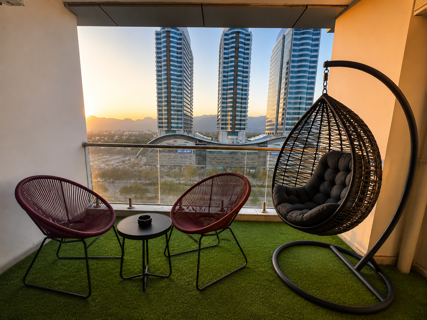 Two Bedroom Apartment Facing Centaurus Mall, Elysium Tower Islamabad serviced apartment