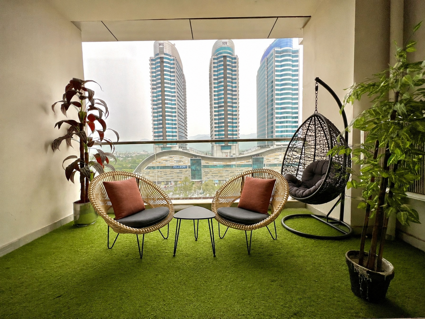 Two bedroom apartment with balcony in Elysium Tower Islamabad