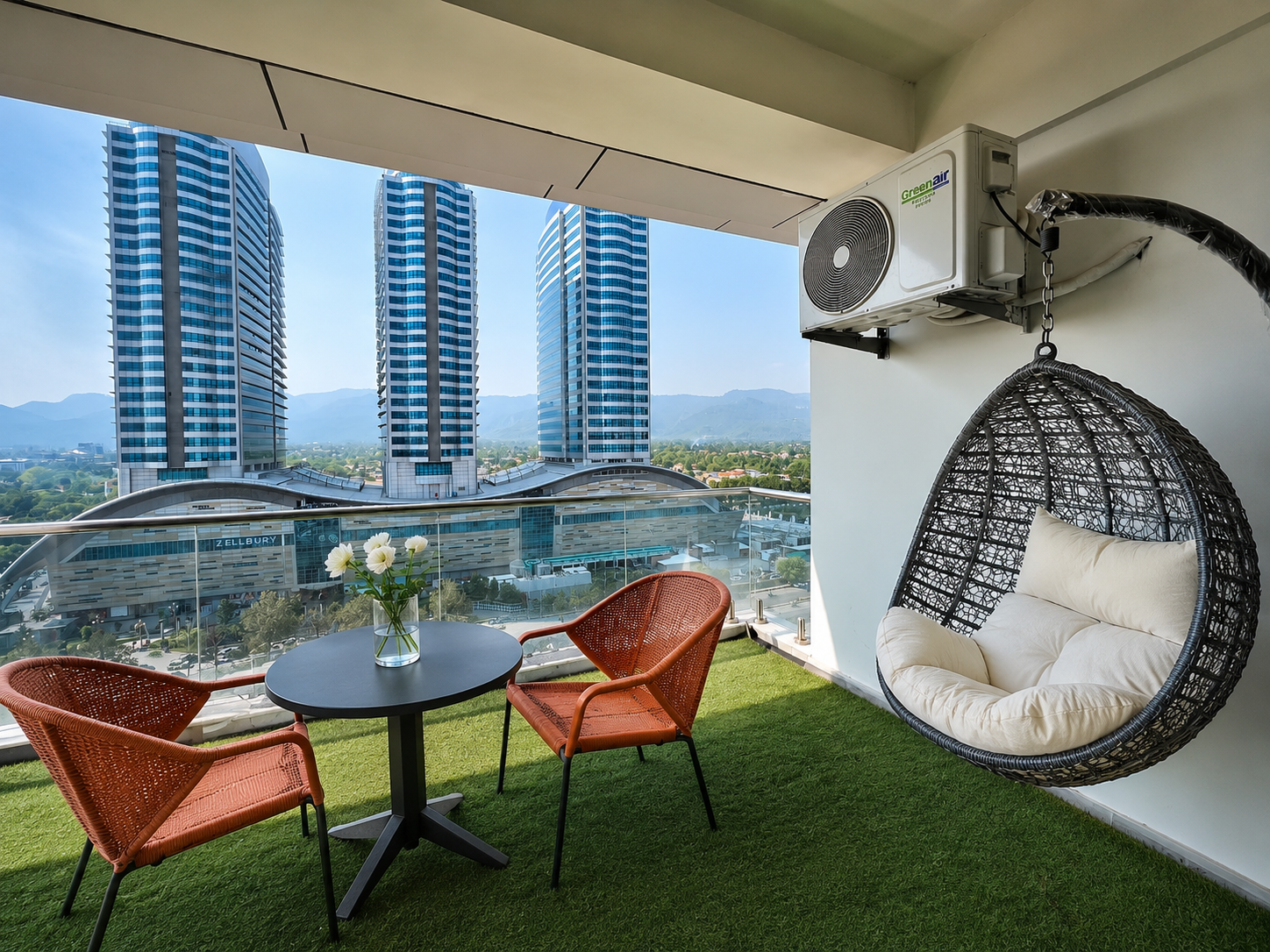 Two Bedroom Apartment with Centaurus Views, Elysium Tower Islamabad serviced apartment