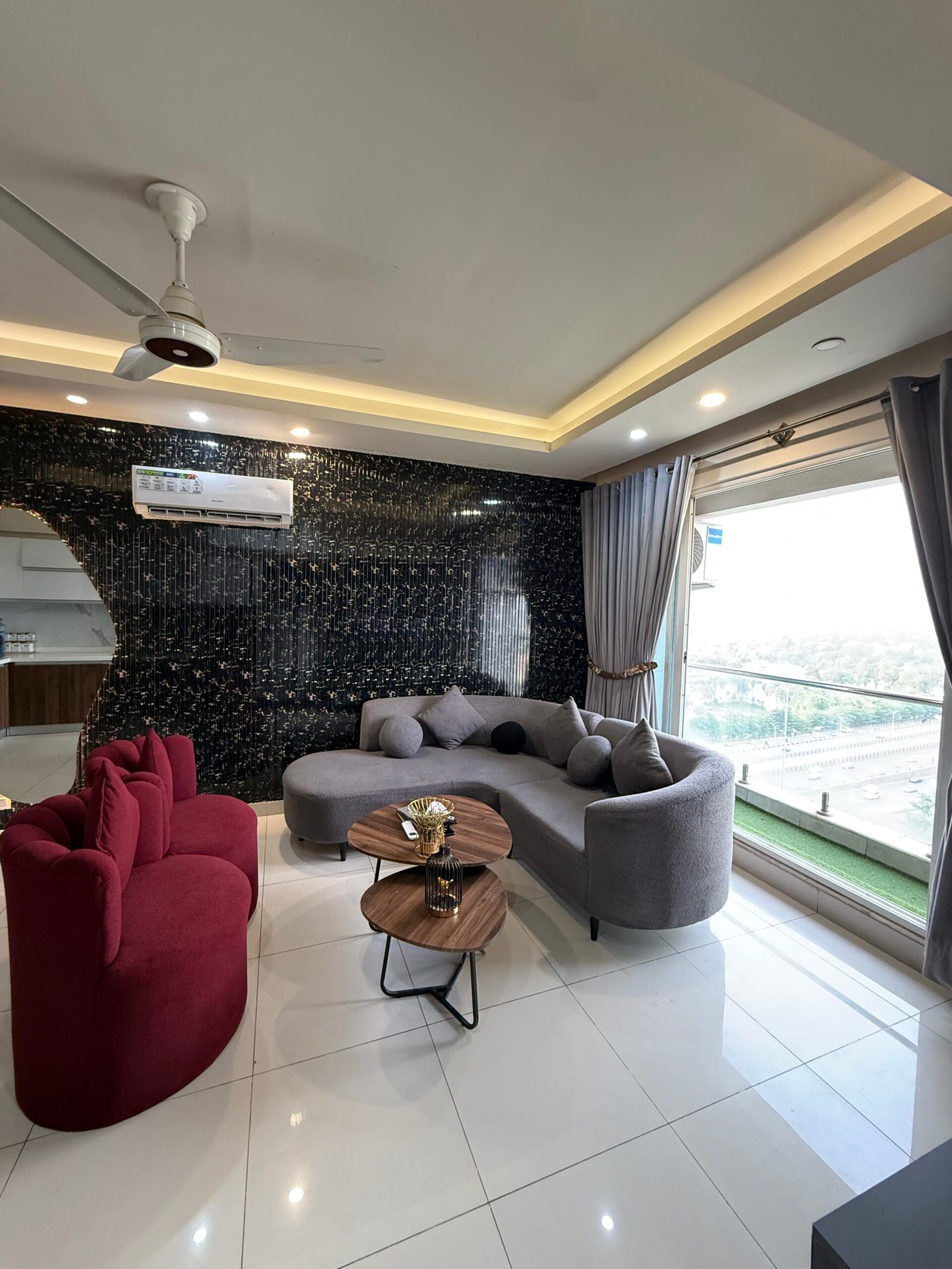 One Bedroom with Balcony and City Views, Elysium Tower Islamabad serviced apartment