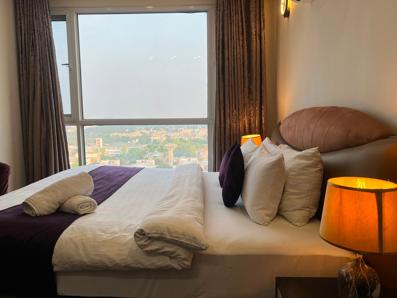 Two Bedroom Apartment with Mountain Views, Elysium Tower Islamabad serviced apartment