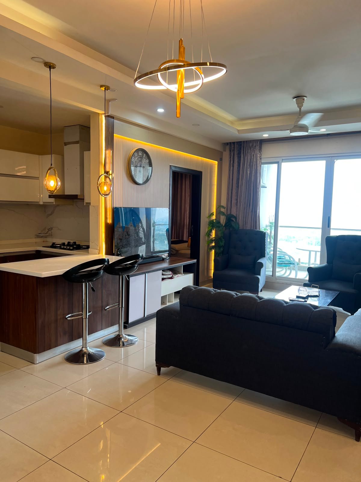 Two Bedroom Apartment with Mountain Views, Elysium Tower Islamabad serviced apartment